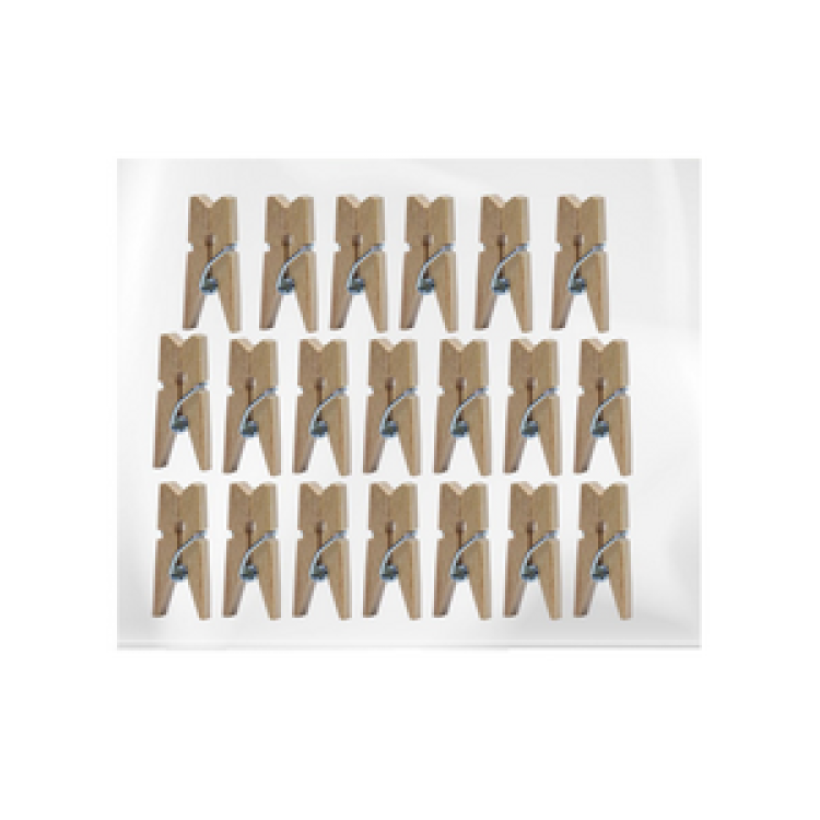 EMİN NATUREL AHŞAP MANDAL 3,5CM* 12Lİ*12