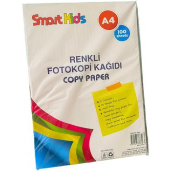 SMART KİDS 3667 RENKLİ FOTOKOPİ KAĞIDI 100'LÜ*24 >