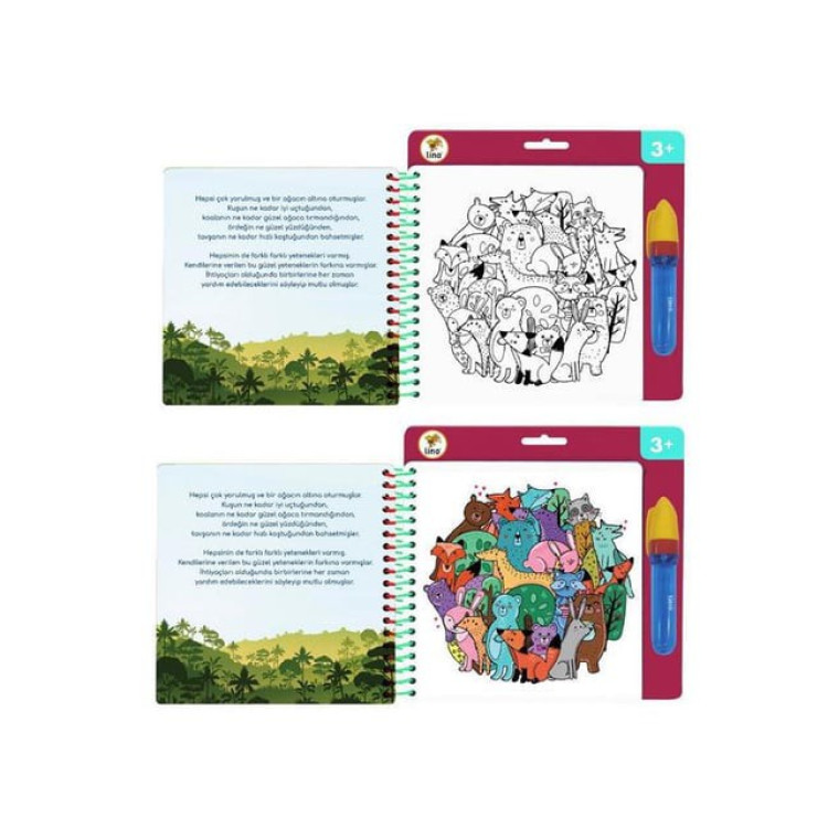 LİNO AQUA MAGİC BOOK MANDALA SİHİRLİ BOYAMA KİTABI