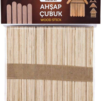 BRONS BR-901 AHŞAP DİL ÇUBUĞU NATUREL 50'Lİ*100