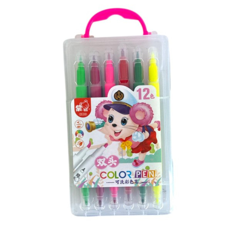 COLORPEN ÇİFT TARAFLI KEÇELİ KALEM 12 RENK