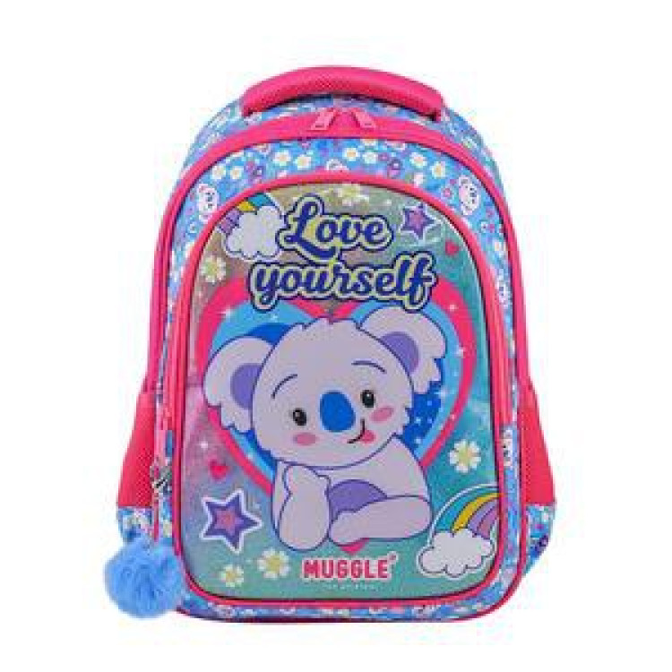 MUGGLE MU-8744 CUTE KOALA MAVİ OKUL ÇANTASI