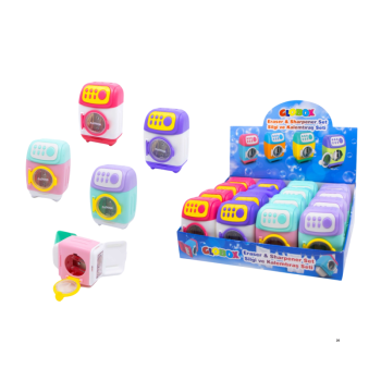 GLOBOX 3824 SİLGİ VE KALEMTIRAŞ SETİ 12 Lİ(ÇAMAŞIR MAK.)