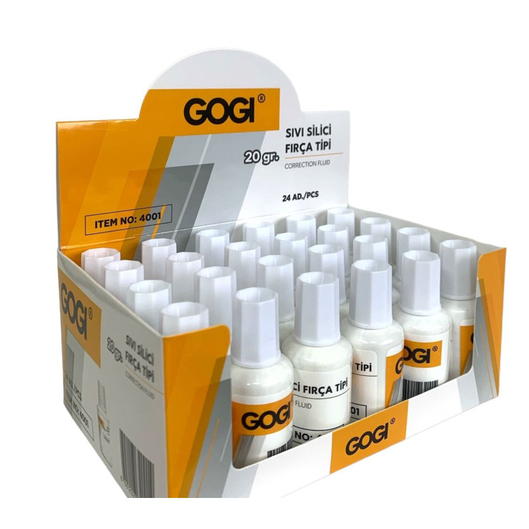 GOGI 4001 SIVI SİLİCİ FIRÇA TİPİ 20 GR 24LÜ *24