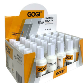 GOGI 4001 SIVI SİLİCİ FIRÇA TİPİ 20 GR 24'LÜ *24 GOGI 4001 SIVI SİLİCİ FIRÇA TİPİ 20 GR 24'LÜ *24