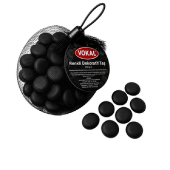 VAGON 5307 DEKORATIF TAŞ-MAT DAMLA SIYAH(200GR) VAGON 5307 DEKORATIF TAŞ-MAT DAMLA SIYAH(200GR)