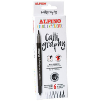 ALPINO AR-001040 CALIGRAPHY 6 RENK ÇİFT YÖNLÜ KALEM