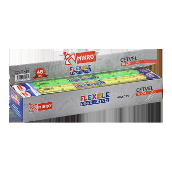 MİKRO FL-30 ESNEK CETVEL 30CM 48'Lİ MİKRO FL-30 ESNEK CETVEL 30CM 48'Lİ