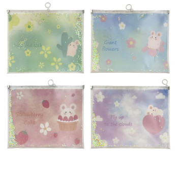 MİKRO DD-07 DESENLİ FERMUARLI DOSYA 12'Lİ *40