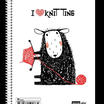 A-4 DAZZLE SPİRALLİ PP (4 RENK)  ULTRA BEYAZ 120 YP ÇİZGİLİ *4