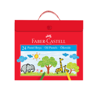 FABER CASTELL ÇANTALI PASTEL BOYA 24 RENK *36