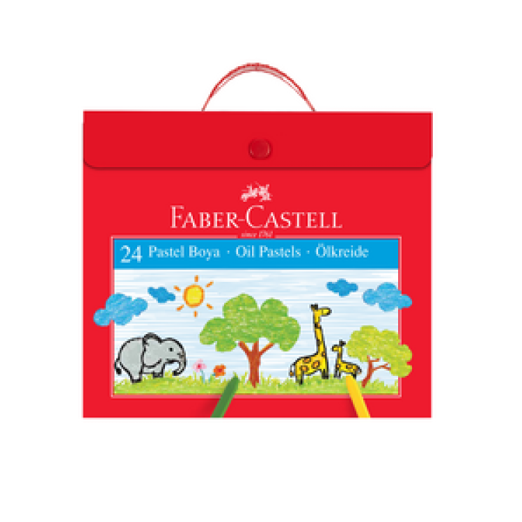 FABER CASTELL ÇANTALI PASTEL BOYA 24 RENK *36