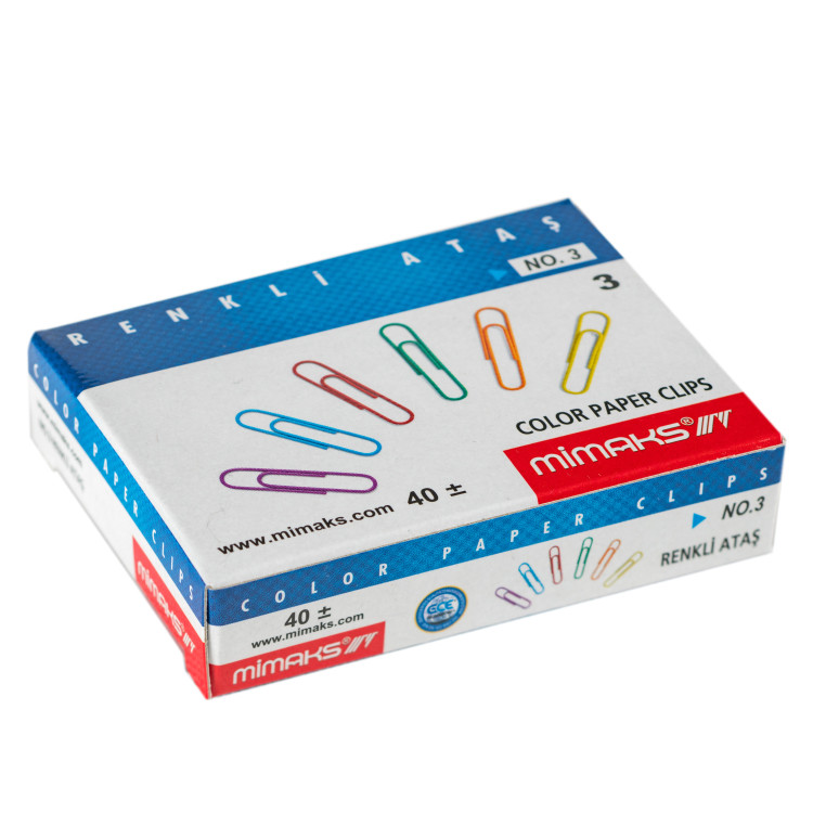 MİMAKS R-30  RENKLİ ATAŞ NO:3 48Lİ *18