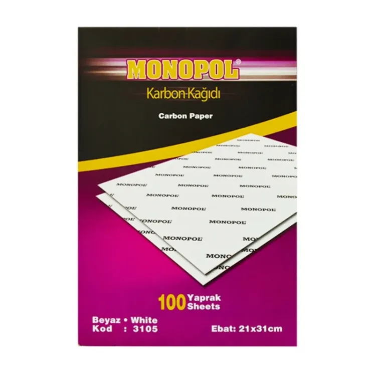 MONOPOL 3105 KARBON KAĞIDI A4 BEYAZ 100LÜ *40