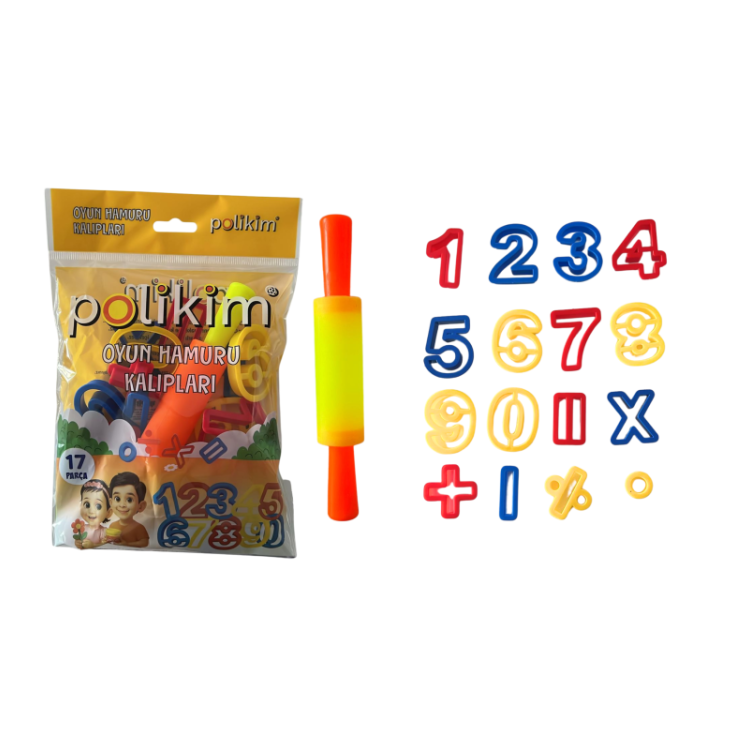 POLİKİM OYUN HAMUR KALIPLARI 17 PARÇA*130