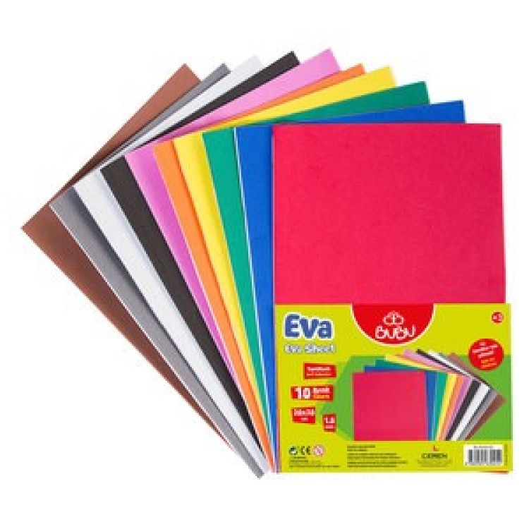 BUBU EV0036 20X30 YAPIŞKANLI EVA 10LU *100