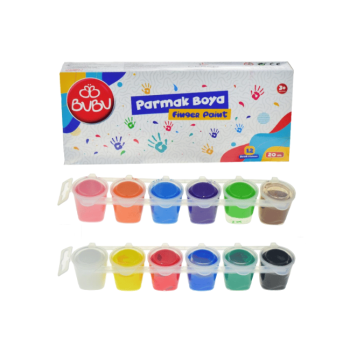 BUBU PARMAK BOYA 12 RENK 20 ML *36