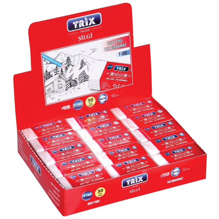 TRİX T-180 BEYAZ SİLGİ 30LU