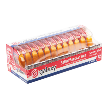 GALAXY P-5310 ŞEFFAF YAPIŞKAN BANT KESİCİ 12'Lİ GALAXY P-5310 ŞEFFAF YAPIŞKAN BANT KESİCİ 12'Lİ