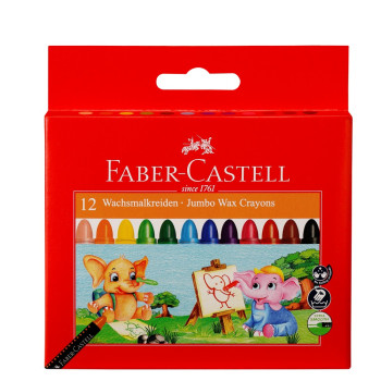 FABER CASTEL SÜPER YIKANABİLİR MUM BOYA 12RENK