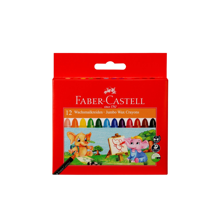 FABER CASTEL SÜPER YIKANABİLİR MUM BOYA 12RENK