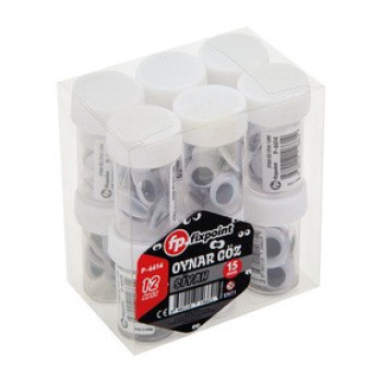 FİXPOİNT P-6614 OYNAR GÖZ SİYAH 15MM 12'Lİ