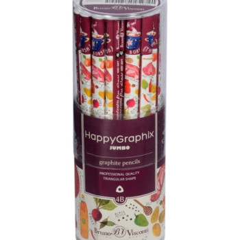 HAPPY GRAPHİX 21-0062-20 JUMBO KURŞUN KALEM 4B 3,5MM SOFRA 30LU PAKET