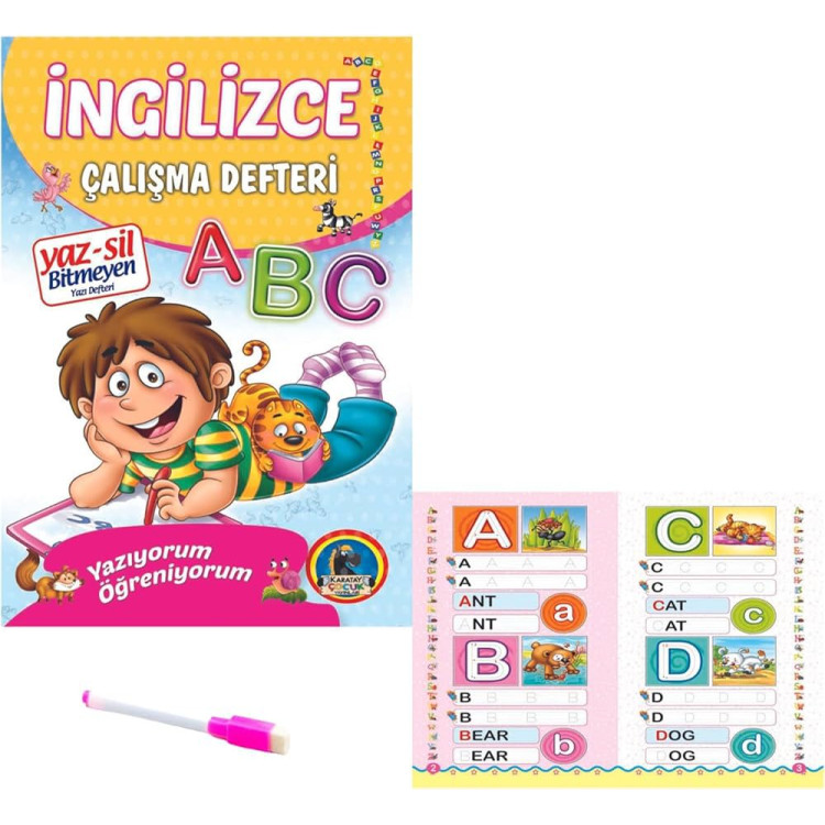 KARATAY YAZ-SİL ALFABE İNGİLİZCE*100