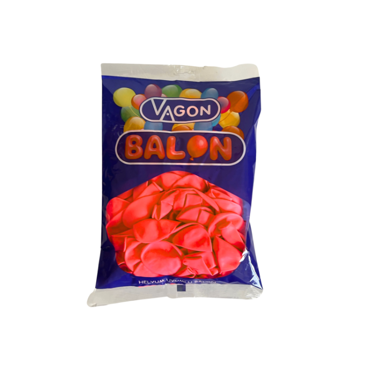 VAGON 8001 KIRMIZI BALON 100'LÜ *30