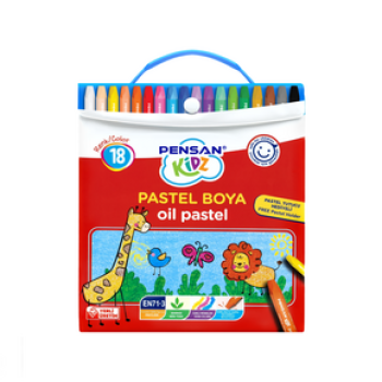 PENSAN 98121 ÇANTALI PASTEL BOYA 18 RENK PENSAN 98121 ÇANTALI PASTEL BOYA 18 RENK