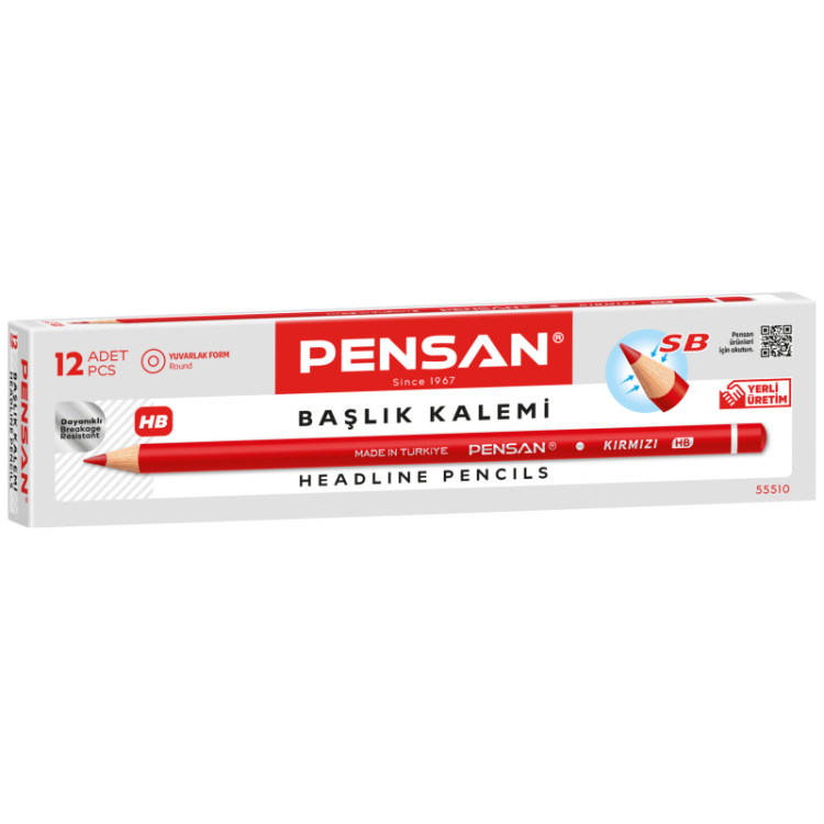 PENSAN KIRMIZI BAŞLIK KALEMİ 72Lİ