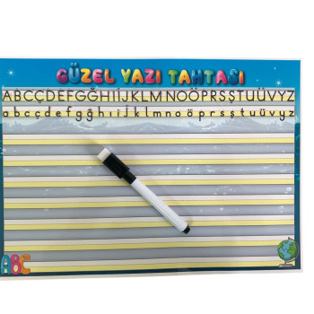 ODAK A4 KALEMLİ ALFABE YAZI ÇALIŞMA KARTI ODAK A4 KALEMLİ ALFABE YAZI ÇALIŞMA KARTI