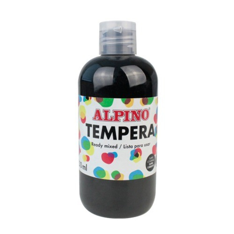 ALPINO DM-030180 TEMPERA SULU BOYA 250ML-SİYAH