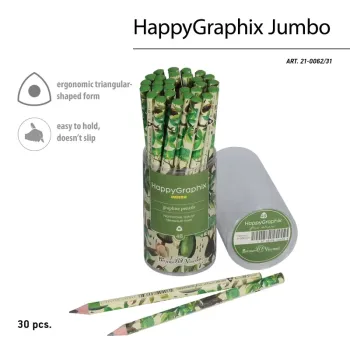 HAPPY GRAPHİX 21-0062-31 JUMBO KURŞUN KALEM 4B 3,5MM BAOBAB 30LU > HAPPY GRAPHİX 21-0062-31 JUMBO KURŞUN KALEM 4B 3,5MM BAOBAB 30LU >
