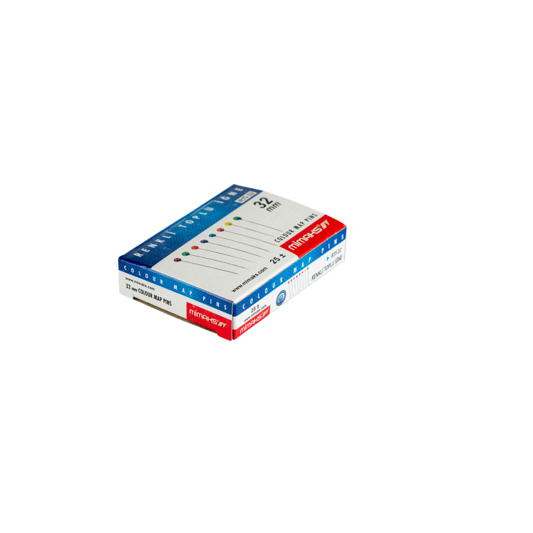 MİMAKS RTİ32 RENKLİ BAŞLI TOPLU İĞNE 48Lİ *32