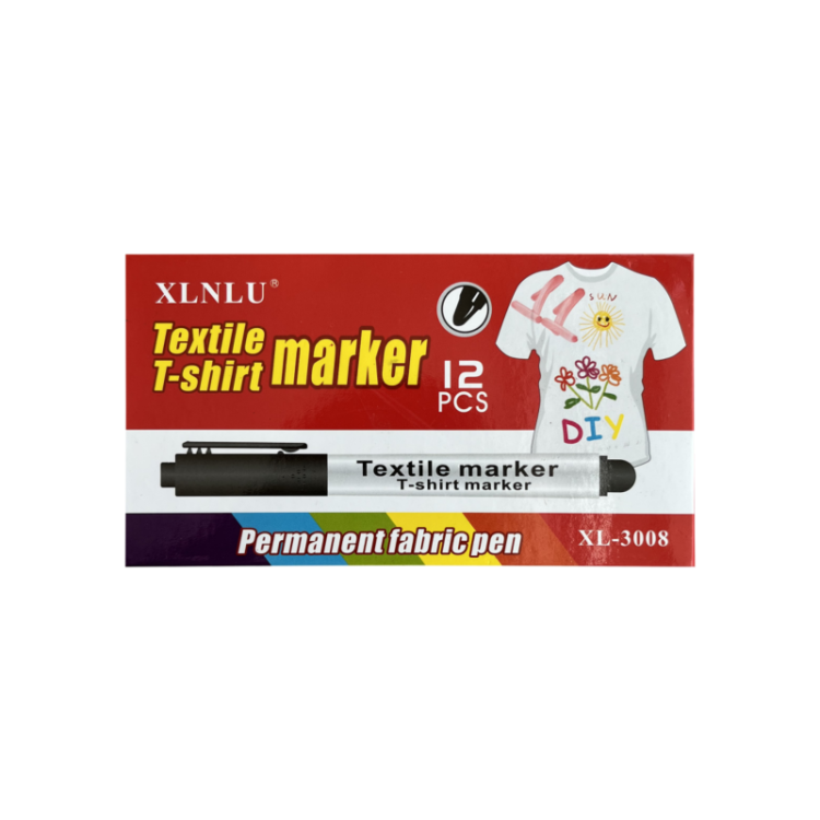 EMİN EM-2003 TEKSTİL T-SHİRT MARKER KUMAŞ KALEMİ 12RENK