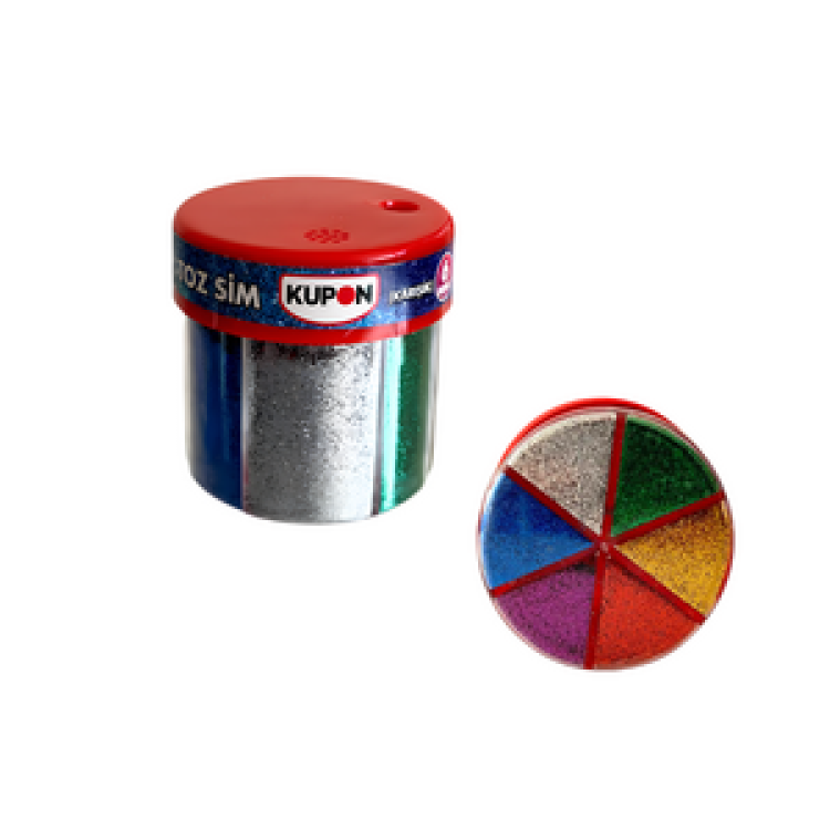KUPON KES-108 TUZLUKLU 6 RENK TOZ SİM KARIŞIK 120GR.6'LI PAKET