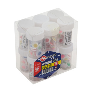 FİXPOİNT P-6492 OYNAR 12MM GÖZ RENKLİ 12'Lİ