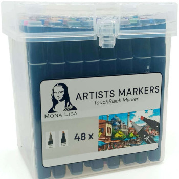 MONA LİSA TM1-48 TOUCHBLACK MARKER 48'Lİ MONA LİSA TM1-48 TOUCHBLACK MARKER 48'Lİ