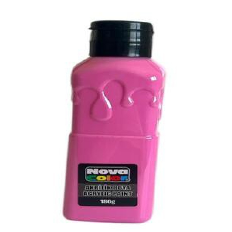 NOVA COLOR NC-1010  PEMBE AKRİLİK BOYA 180 GR