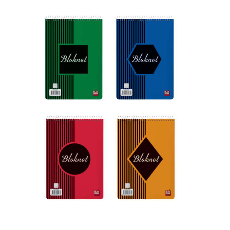 ELMA ELM-090 A5 SPİRALLİ BLOKNOT 60YP.80GR.DÜZ 6''LI