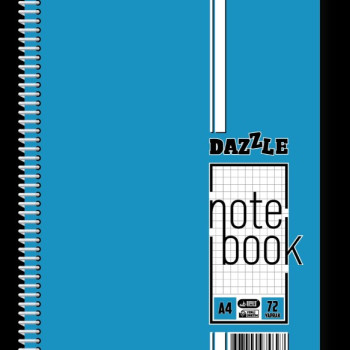 A-4 DAZZLE PASTEL SPİRALLİ PP KAPAK 72 YP KARELİ *6