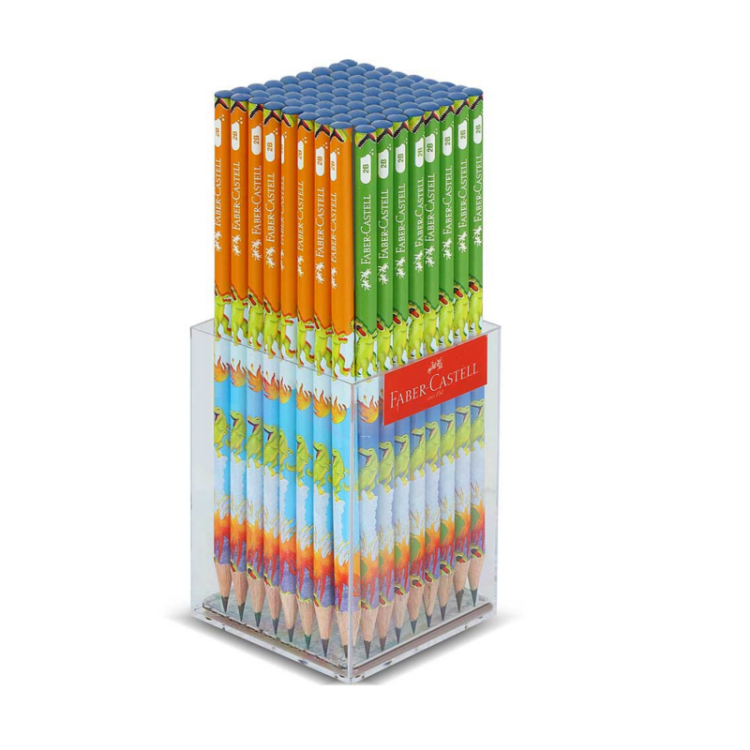FABER CASTELL DİNO KURŞUN KALEM 2B 72Lİ PK (FSC)
