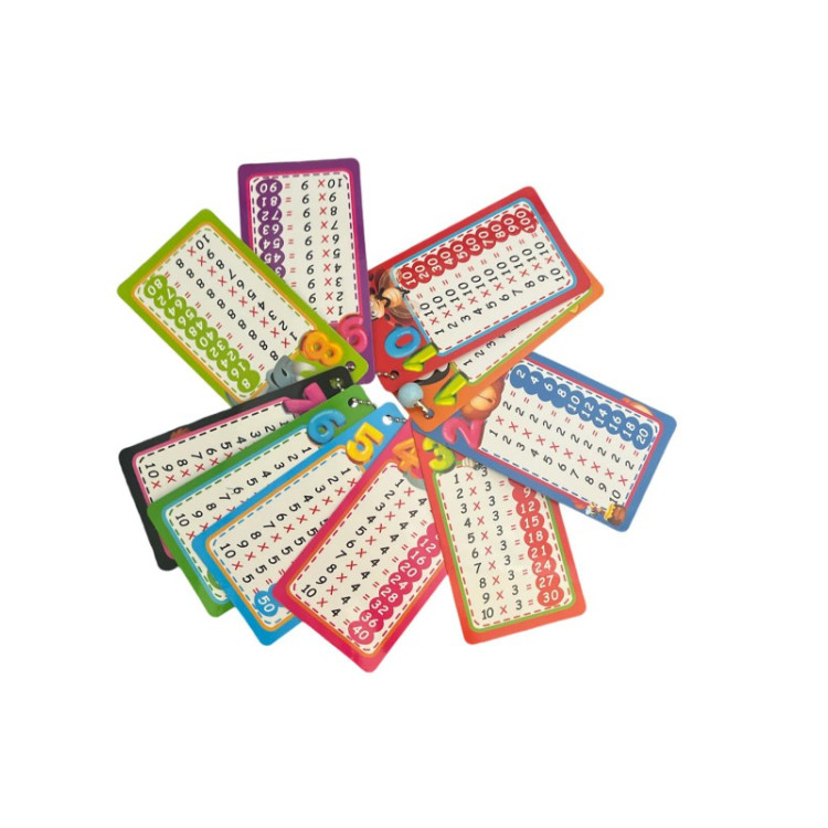 ODAK ZİNCİRLİ ÇARPIM TABLOSU KARTLARI 10LU