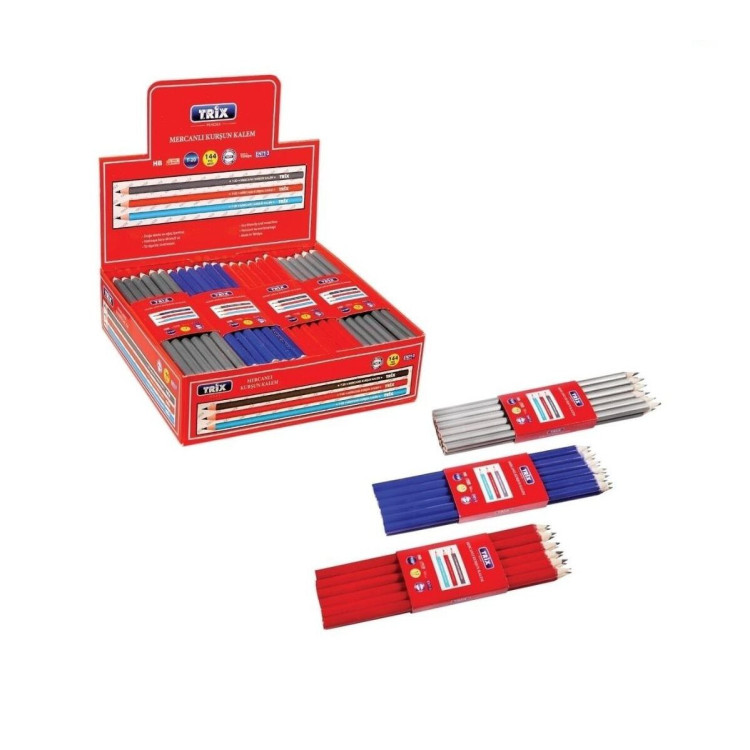 TRİX T-20 MERCANLI KURŞUN KALEM 144LÜ *20