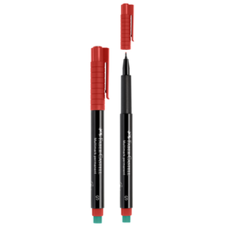 FABER C. PERMANENT KALEM (S) KIRMIZI 10'LU *36
