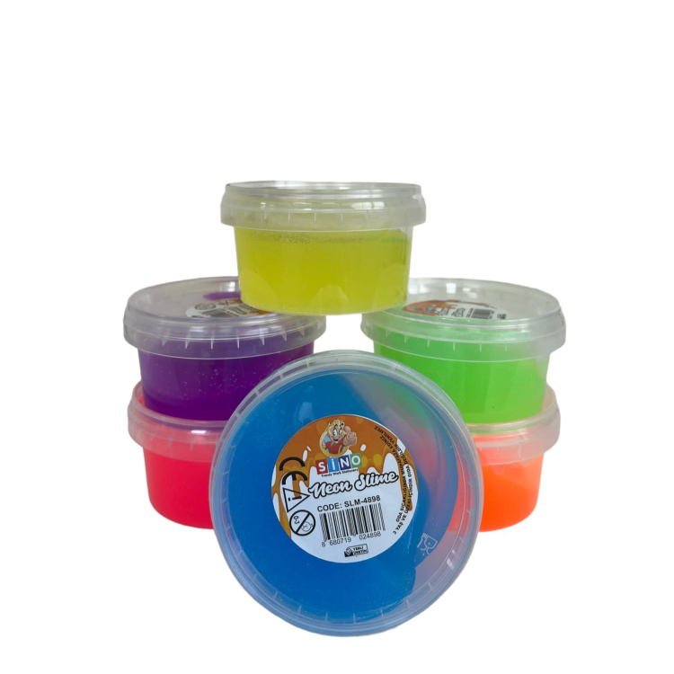 SİNO SLM 0013  NEON YUVARLAK SLİME*24