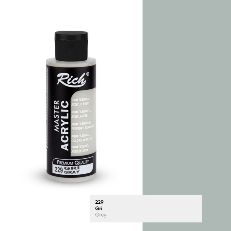 RİCH MASTER 3536 AKRİLİK BOYA GRİ 120CC