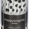 HAPPY GRAPHİX 21-0062-29 BLACK JUMBO KURŞUN KALEM  4B 3,5MM NOKTA 30LU PAKET >