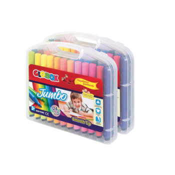 GLOBOX 1517 JUMBO ÜÇGEN KEÇELİ KALEM 24 RENK *72